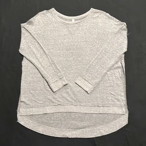 Z Supply crew neck grey lightweight pull over with side slits